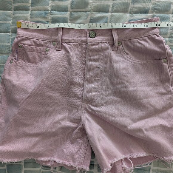 Boyish Monty Cut-Off Shorts | Lavender Hill Pink | Sustainable Denim - Picture 7 of 9